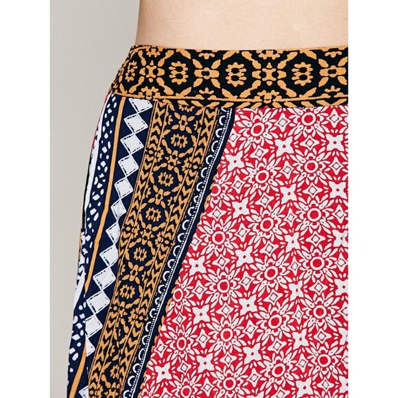 NWT Free People Bohemian Patchwork Handkerchief Hem Midi Skirt - Picture 10 of 16